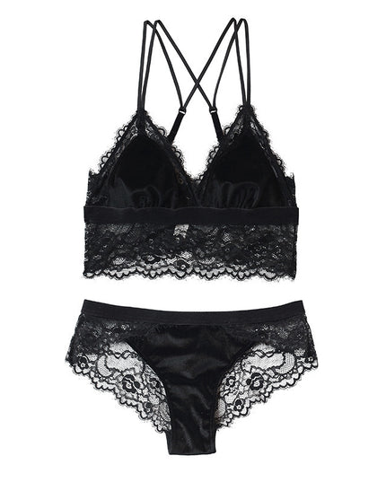 Sexy back bra set