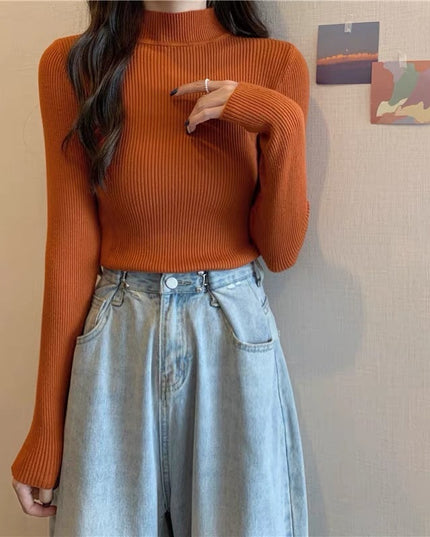 Slim Fit Inner Wear All-matching Sweater Long Sleeve