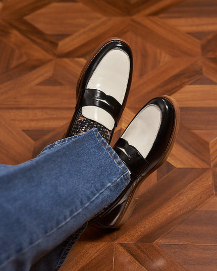 Retro Loafers Genuine Leather Handmade Leisure