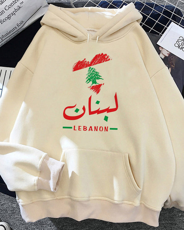 Lebanon Hoodie Clothes For Teens Soft Fabric