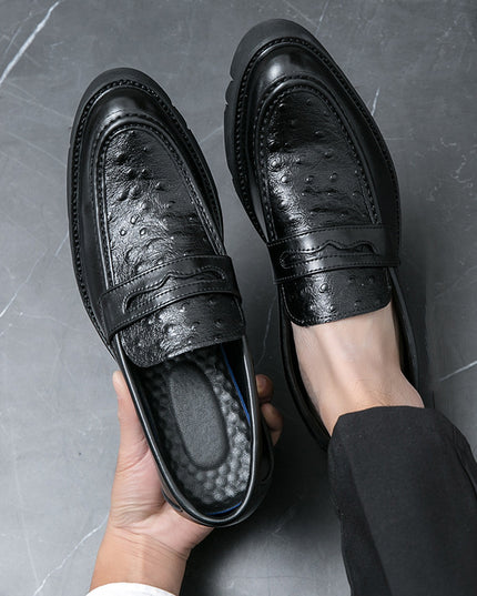 British Leather Shoes Men's Korean-style Fashion Casual