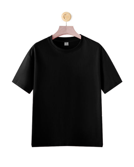 Solid Color Short Sleeve T-shirt Cotton Men's Round Neck Half Sleeve