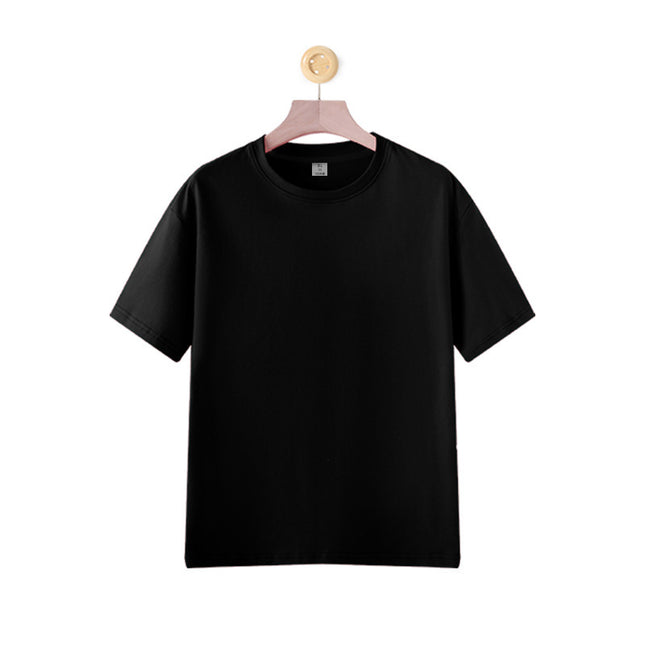 Solid Color Short Sleeve T-shirt Cotton Men's Round Neck Half Sleeve