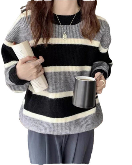 Lazy Wind Retro Outerwear Knitwear Thick