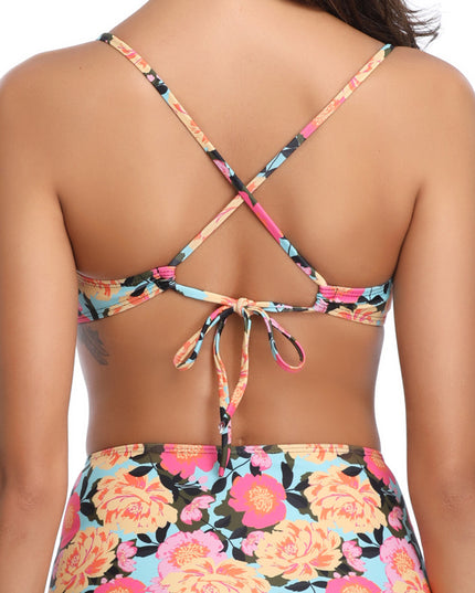 European and American sexy swimsuit women split bikini