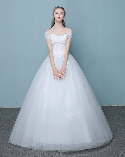 New style word wedding dress new Korean bride married slender tail neat factory direct sales