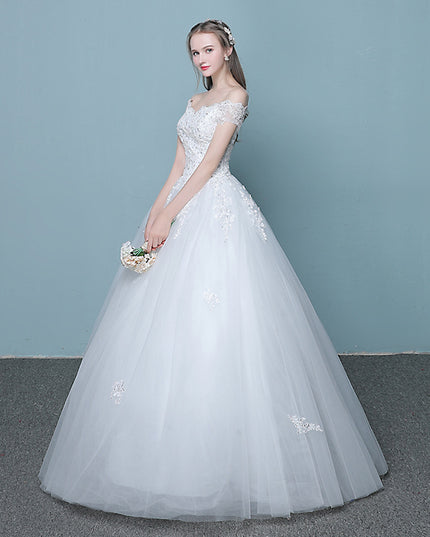 New style word wedding dress new Korean bride married slender tail neat factory direct sales