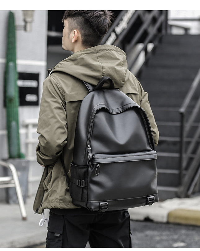 Men's backpack pvc large capacity usb waterproof backpack