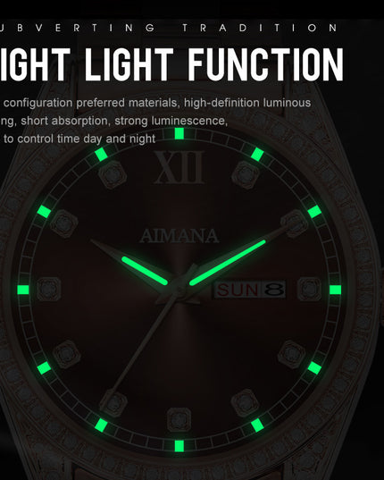 Log Series Diamond Disc Quartz Women's Watch