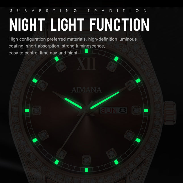 Log Series Diamond Disc Quartz Women's Watch