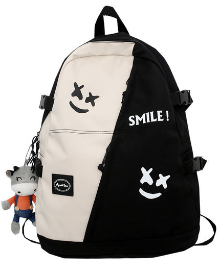 Splice Color Contrast High-capacity Backpack For Men