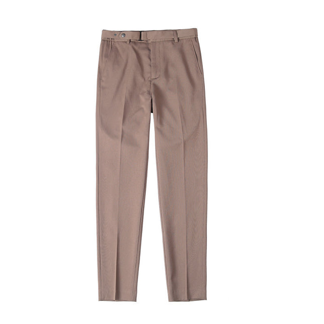 Belt Non-ironing High-grade Casual Trousers