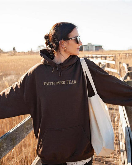 New Hoodie Faith Fear Men's And Women's Printed Sweatshirt