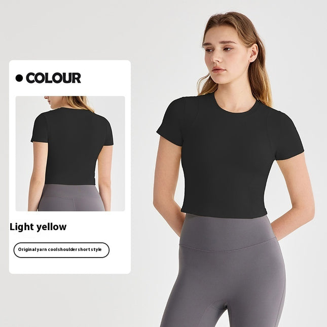 Yoga Clothing Top Women's Sports Short-sleeved T-shirt