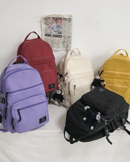 College Students Double-shouldered Male Gender-neutral Tooling Wind Hip-hop Sports Street Schoolbag
