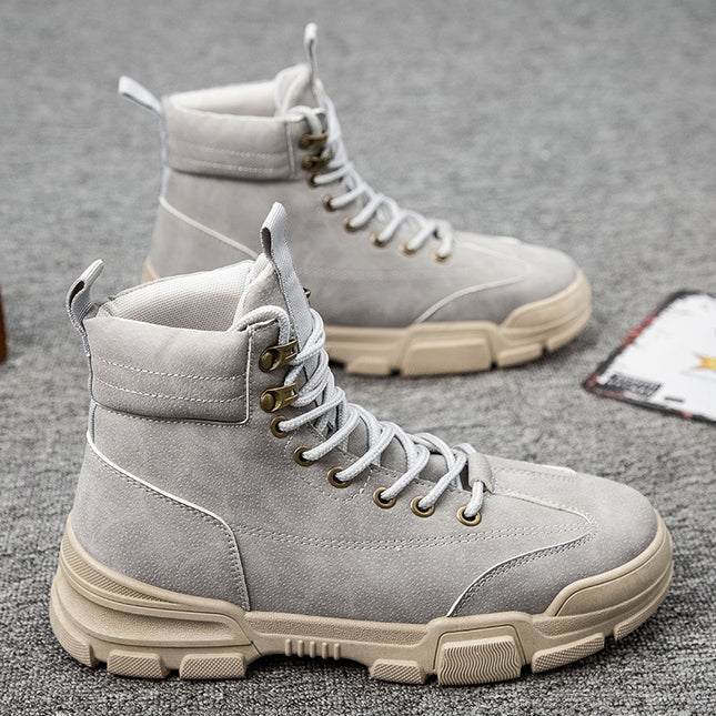 Men's high-top retro desert tooling boots