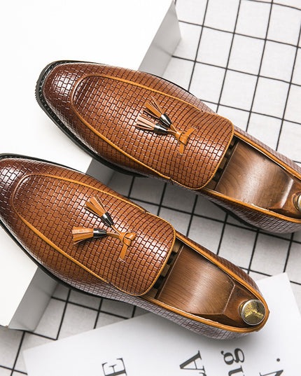 Pointed Men's Slip On Leather Shoes