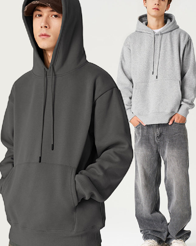 Men's Clothing Velvet Padded Hooded Sweatshirt