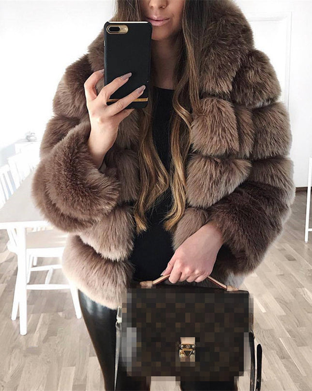 Faux fur jacket
