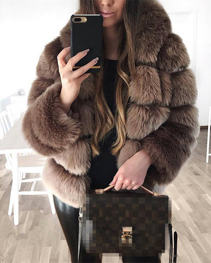 Faux fur jacket