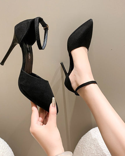 Women's High-heeled Sandals With Buckle Strap