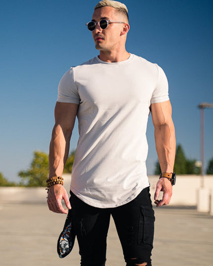 Men's Sports Casual Running Cotton Short-sleeved T-shirt