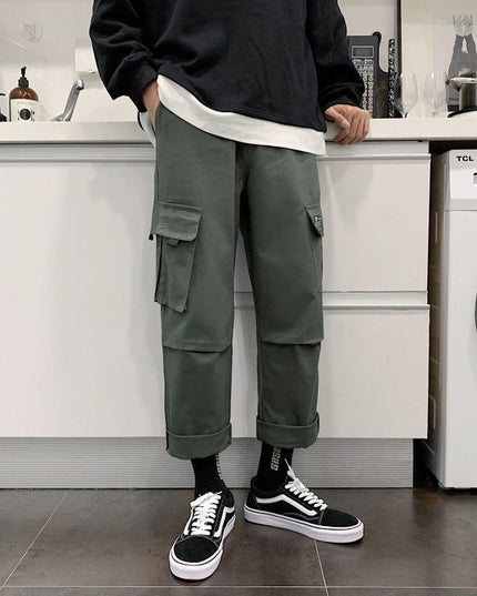 Men's straight-leg overalls
