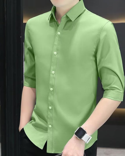Slim-fit Half-sleeve Shirt For Men
