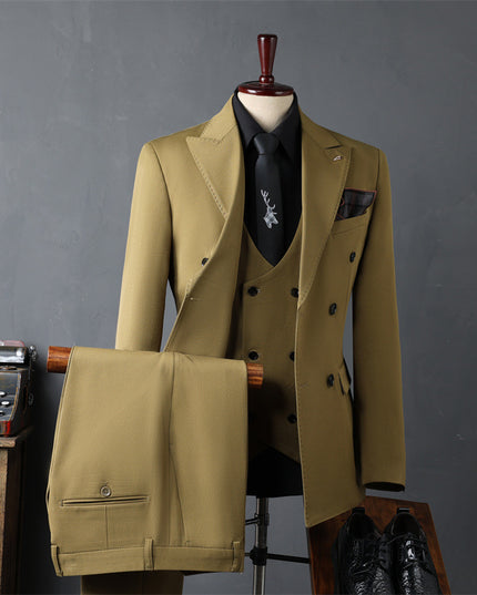 Men's Double Breasted Suit Business