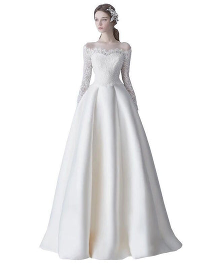 Korean Style Simple Long-sleeved Trailing European And American Summer Women