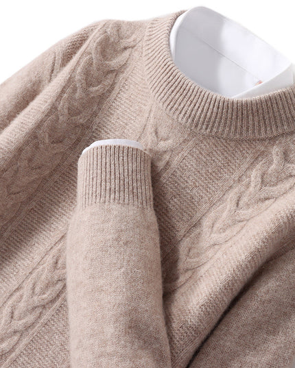 Autumn And Winter New Men's Pure Wool Half Turtleneck Thickened Sweater