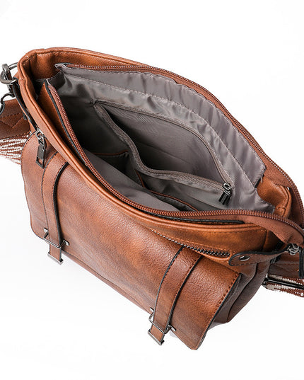 Women's Shoulder Personality Large Capacity Multi-pocket Bucket Bag