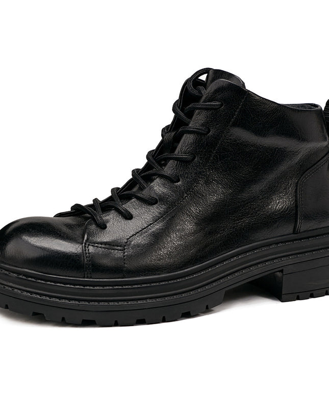 Genuine Leather Workwear Boots Men's Autumn And Winter Thick Bottom