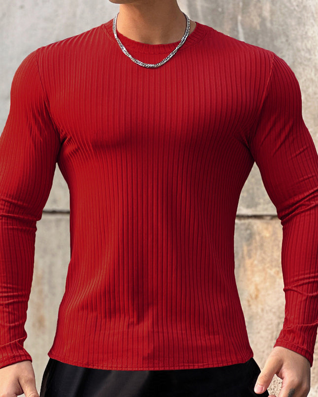 Men's Sports Fitness Long Sleeve Bottoming T-shirt