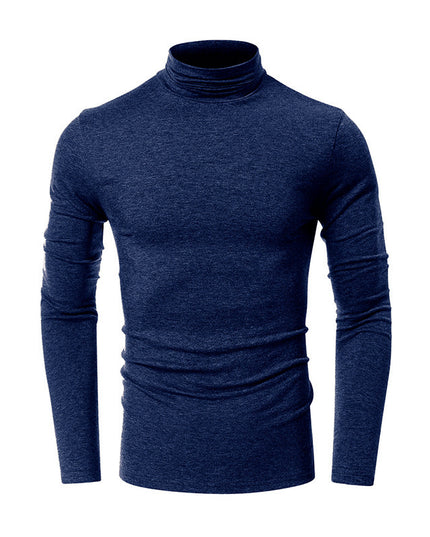 Turtleneck Men's European And American Long Sleeve T-Shirt