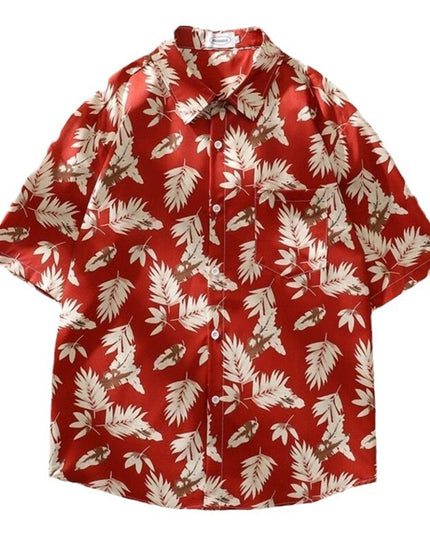 Hawaii Ice Silk Beach Printed Shirt