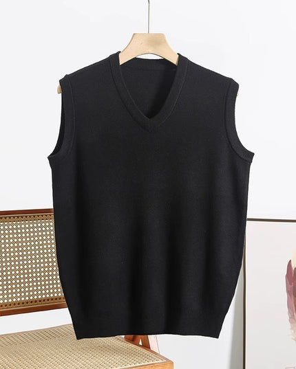V-neck Sweater Vest Men's Autumn And Winter Warm