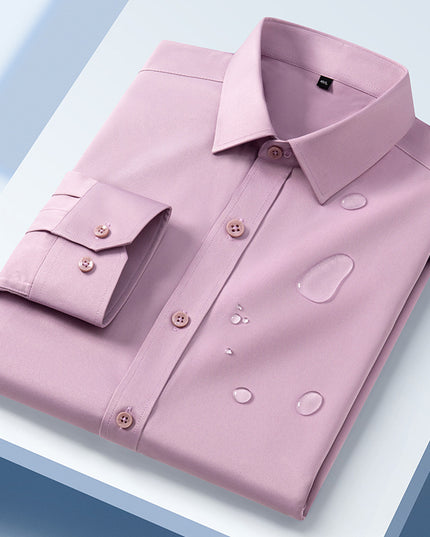 Non-ironing Ice Silk Four Seasons Men's Shirt