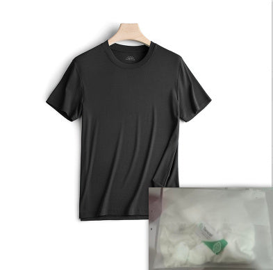 Modal Short Sleeved T-shirt Men's Round Neck Housewear