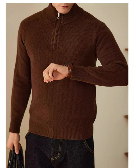 Wool Sweater Men's Business Leisure Warm Sweater