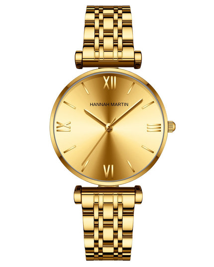 Women's Solid Stainless Steel Band Watch