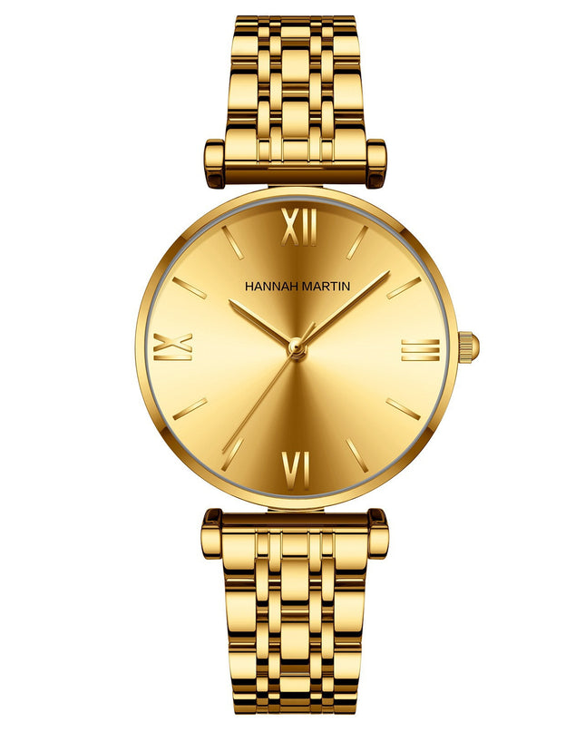 Women's Solid Stainless Steel Band Watch