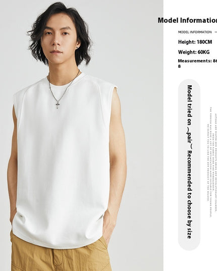 Double-sided Cotton Vest Fitness Exercise Sleeveless Undershirt