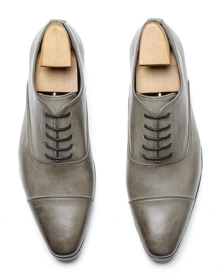 High-end Pointed Oxford Business Shoes Comfortable Classic British Retro Rub Colored Dress Shoes