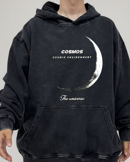 American Retro Washed Black Cotton Sweater