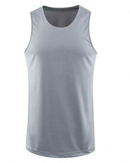 Breathable Ice Silk Sports Vest Men's Workout Sleeveless T-shirt