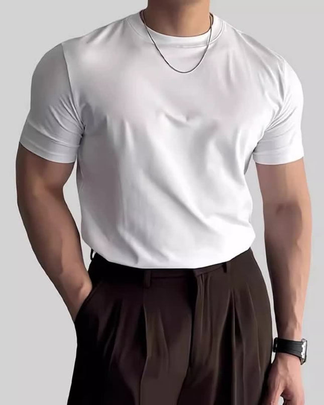 Sports Fitness Clothes Closed Short-sleeved T-shirt Men