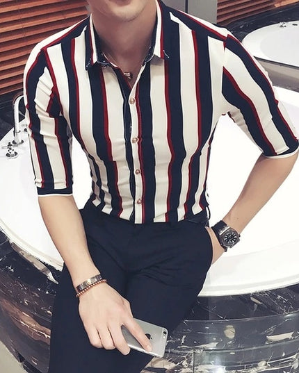 Mid sleeve 3/4 sleeve shirt overalls