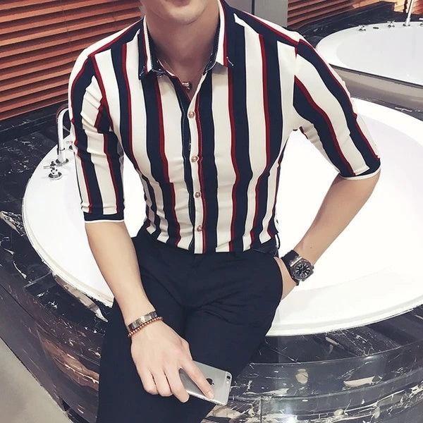 Mid sleeve 3/4 sleeve shirt overalls