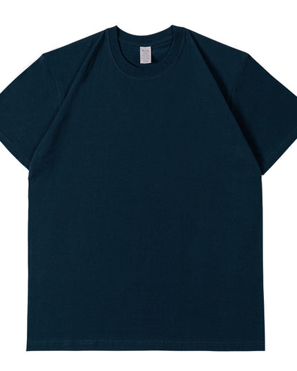 Pure Cotton Short Sleeve Solid Color Fashion Brand Loose Half Sleeve Blank T-shirt